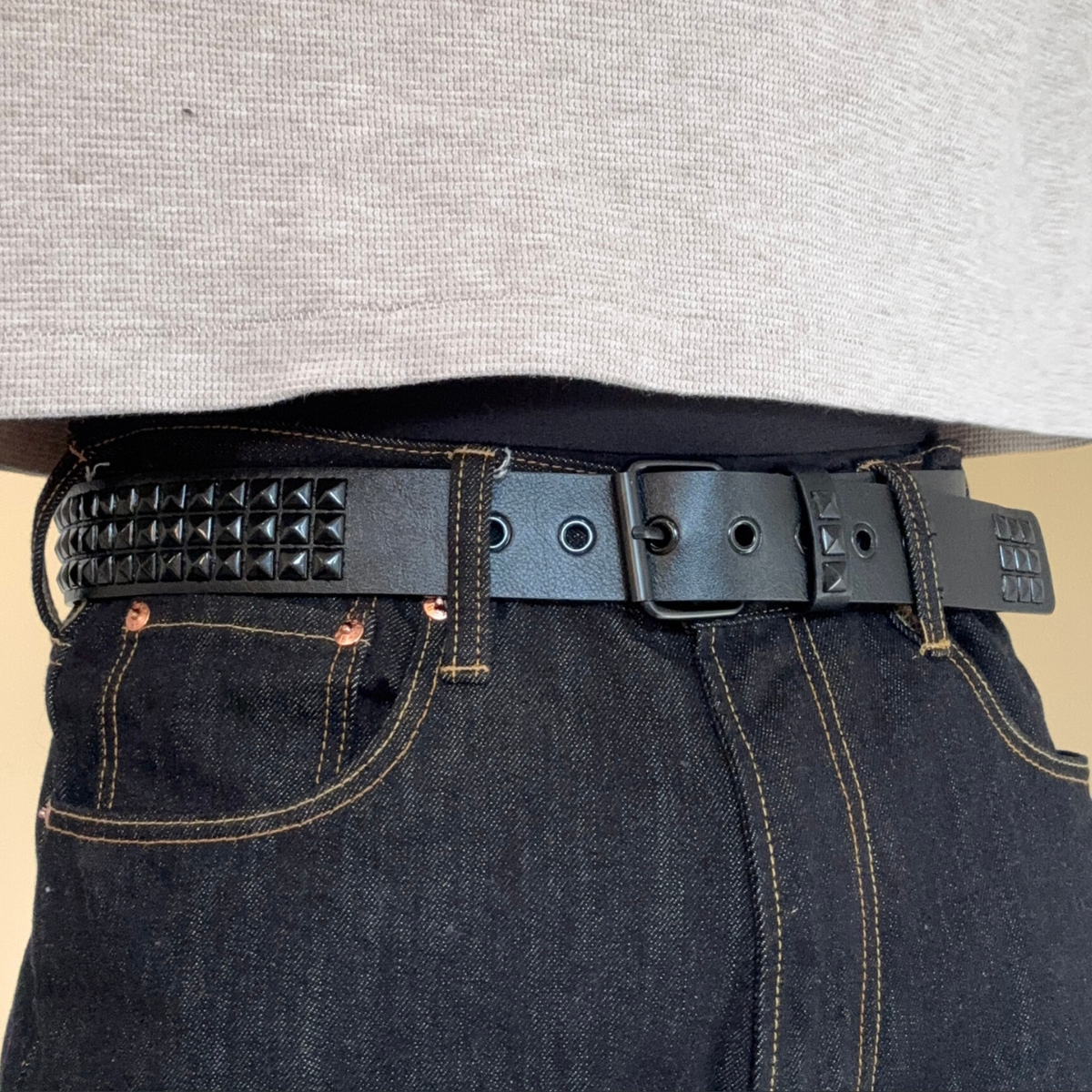 Black Studded Style Belt