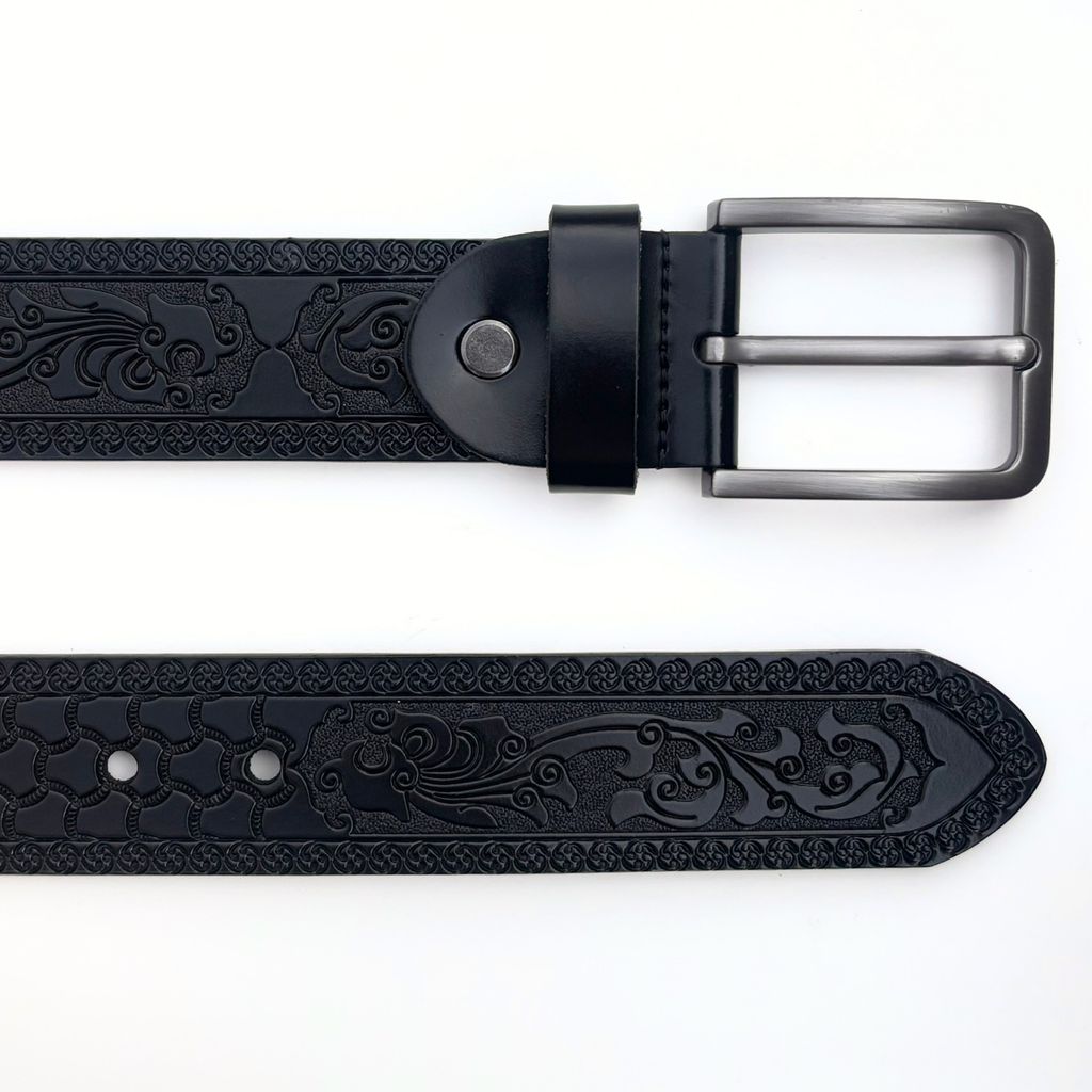 Black Japanese Style Belt