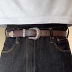 Brown Western Buckle Belt