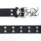 Black Abstract Buckle Belt