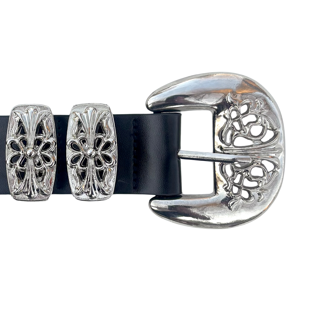 Black Unique Buckle Belt